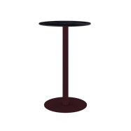 Burgundy Halo Bar Table